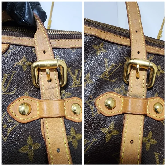 LOUIS VUITTON Monogram Palermo GM Shoulder Bag Brown/Beige - Picture 10 of 16